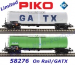 58276 Piko Set dvou cisternových vozů v provedení  On Rail / GATX