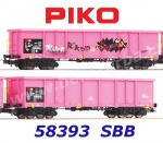 58393 Piko Set of 2 open freight cars Type Eaos of the SBB