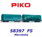 58397 Piko Set of 2 sliding tarpaulin wagons Shimmns of the FS