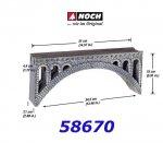 58670 Noch Rhône Viaduct, 37,6 x 7,1 cm, height 15 cm