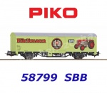 58799 Piko Covered freight car "Hürlimann Tractors" of the SBB