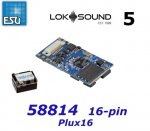 58814 ESU Sound Decoder Loksound 5 micro - 16-pin Plux 16