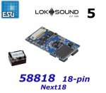 58818 ESU Sound Decoder Loksound 5 micro - 18-pin Next 18