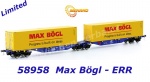 58958 Mehano Container Car Type Sggmrss 90 with 2 Containers Max Bögl, ERR