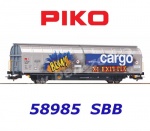 58985 Piko Hbbillnss open-plan sliding wall wagon of the SBB