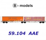59.104 B-models  Dvojitý kontejnerový vůz řady Sggmrss, AAE