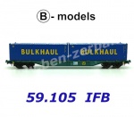 59.105 B-models Kontejnerový vůz řady Sgns , IFB, naložený 2 kontejnery 