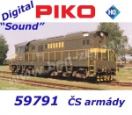 59791 Piko Dieselová lokomotiva řady T770,  ČS armáda - Zvuk