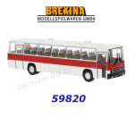 59820 Brekina Bus Ikarus 250 (1984), white/red, H0