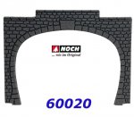 60020 Noch Tunnel portal, 2 tracks 15,5 x 12,5 cm, 2 pcs.