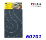 60701 Noch Federal Road Asphalt, Curve, 2 pcs., 80 mm, H0