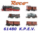 61480 Roco 6-ti dílný set "Pruský nákladní vlak", K.P.E.V.