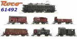 61492 Roco 7-ti dílný set nákladního vlaku s elektrickou lokomotivou řady E 52 22, DRG