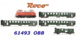 61493 Roco 5-ti dílný set el. okomotivy 1670.27 a osobního vlaku, OBB