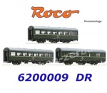 6200009 Roco Set of 3 Passenger Cars of the DR