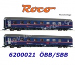 6200021 Roco Set of 2 sleeping cars  type WLABmz “Nightjet” of the OBB / SBB