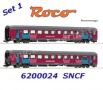 6200024 Roco Set 2 osobních vozů Corail řady VTU B11tu,  SNCF - Set 1