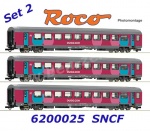 6200025 Roco Set 3 osobních vozů Corail řady VTU B11tu,  SNCF - Set 2