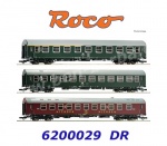 6200029 Roco 3 piece set of passenger cars IV. epoch of the DR (Set No.2)