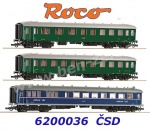 6200036 Roco Set 3 rychlíkových vozů ČSD - Set č.1