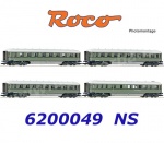 6200049 Roco  Set of 4 Passenger train coaches “Plan D” of the NS