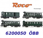 6200050 Roco Set of 4 Passenger Cars for a branch line train of the OBB