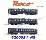 6200054 Roco Set 3 osobních vozů “Blokkendoos” , NS