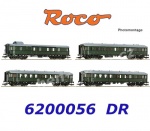 6200056 Roco Set 4 osobních vozů tradičního vlaku “Zwickau”, DR - Set č.1