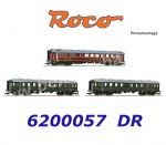 6200057 Roco Set 3 osobních vozů tradičního vlaku “Zwickau”, DR - Set č.2