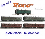 6200076 Roco  Set  5 rychlíkových vozů  K.W.St.E.