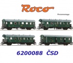 6200088 Roco set 4 osobních vozů ČSD (ex DRG), ČSD