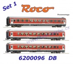 6200096 Roco Set 3 osobních vozů regionálních rychlíků, DB-Regio  (Set č. 1)