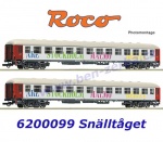 6200099 Roco  Set 2 osobních vozů řady  vlaku Snälltåget
