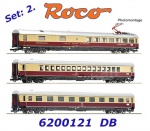 6200121 Roco Set 3 rychlíkových vozů vlaku “Rheingold”, DB -  Set č.2
