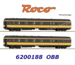 6200188 Roco Set 2 poštovních vozů řady Post-m,  OBB
