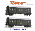6200195 Roco Souprava dvou pomocných osobních vozů typu Bti společnosti PKP