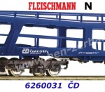 6260031 Fleischmann N Passenger train car transport wagon type DDm of the CD