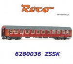 6280036 Roco TT Rychlíkový vůz 2. třídy 2nd  Y/B-70, typ B, ZSSK