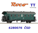 6280076 Roco TT 3rd class passenger coach type Ci of the CSD