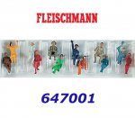 647001 Fleischmann Sedící cestující, 12 figurek, H0