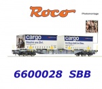 6600028 Roco Container carrier wagon, type Sgnss of the SBB Cargo