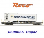 6600066 Roco Kapsový vůz řady Sdgnss/T5 s trailerem  Lemoli