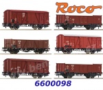 6600098 Roco ﻿Set 6 nákladních vozů - "60. výročí založení OPW"