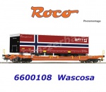 6600108 Roco Kapsový vůz řady Sdgnss/T5  Wascosas trailerem  Gatt