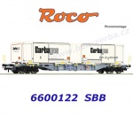 6600122 Roco  Kontejnerový vůz řady Sgnss se 2 kontejnery "Carbagas", SBB Cargo