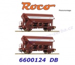 6600124 Roco  Set 2 vozů s výklopnými střechami řady Tdgs,"Sudzucker" , DB