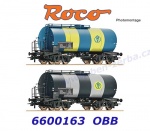 6600163 Roco  Set 2 cisternových vozů OMV, OBB