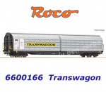 6600166 Roco  4-nápravový vůz s posuvnými stěnami řady Habbiins, Transwaggon