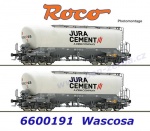 6600191 Roco  Set 2 silo vozů řady Uacns,  Jura Cement / Wascosa
