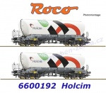 6600192 Roco  Set 2 silo vozů řady Uacns, Holcim